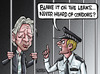 Cartoon: Assange leaks... (small) by Satish Acharya tagged wikileaks assange