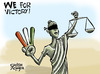 Cartoon: Ayodhya Verdict-WE for victory! (small) by Satish Acharya tagged ayodhya,muslims,hindus,india