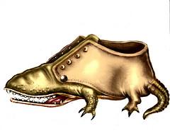 Cartoon: Shoeligator (medium) by LUIS PEREZ PEREZ tagged shoes,animals,alligator