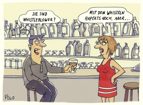 Cartoon: Whistleblower (medium) by POLO tagged whistleblower,whistleblower