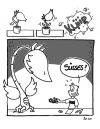 Cartoon: Süsses (small) by gallion tagged süsses,gallion,helloween,pflanze,blume,tagebuch,handschuhfisch,comicstrip