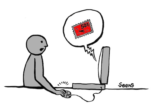Cartoon: Stamp (medium) by sam seen tagged stamp
