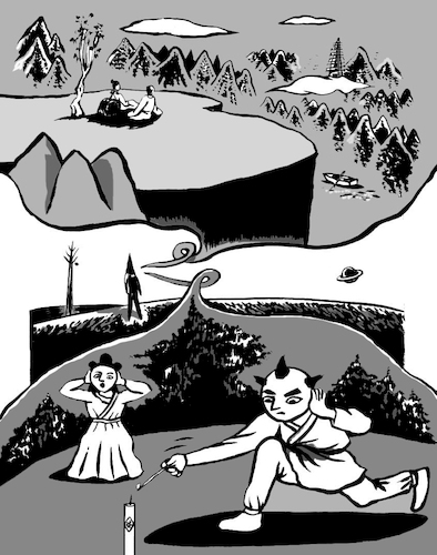 Cartoon: TheSilenceOfTheSirens P41-P50 (medium) by sam seen tagged the,silence,of,sirens