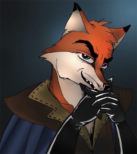 Cartoon: Raoud the Rogueish Rapscallion (medium) by puzzledkitty tagged red,tails,fox,rascal,character,comic,adventure,rogue,antagonist