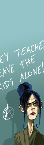 Cartoon: Hey teacher leave the kids alone (medium) by Vitrugo tagged teacher