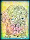 Cartoon: A. Merkel 1 (small) by Flor tagged drawing,caricatures