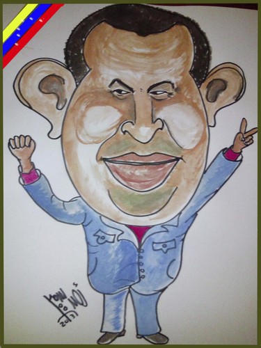 Cartoon: HUGO CHAVEZ (medium) by AHMEDSAMIRFARID tagged hugo,chavez,ahmed,samir,farid,venezuela,egypt