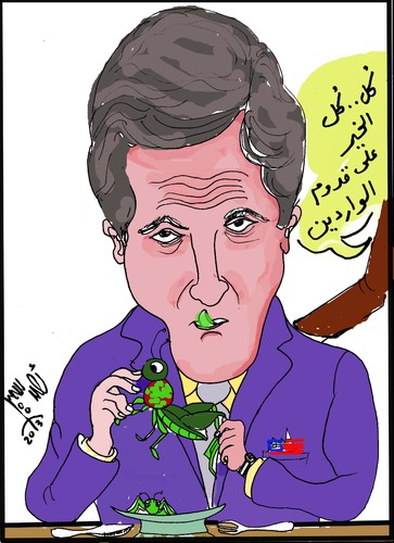 Cartoon: JOHN KERRY IN EGYPT (medium) by AHMEDSAMIRFARID tagged ahmed,samir,farid,kerry,john,usa,united,states,of,america,wgypt