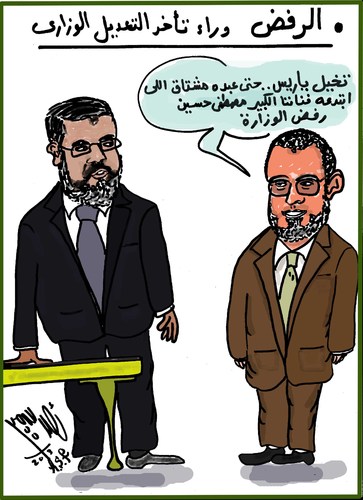 Cartoon: KANDIL SHOW (medium) by AHMEDSAMIRFARID tagged prime,minister,egypt,ahmed,samir,farid,revolution,mursy,morsey,mursey