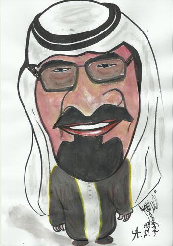 Cartoon: KING OF KSA (medium) by AHMEDSAMIRFARID tagged ahmed,samir,farid,king,ksa,abdalla,egyptair,comics,caricature,cartoon