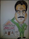 Cartoon: CARTOONIST MOHAMED ABLA (small) by AHMEDSAMIRFARID tagged ahmed,samir,farid,mohamed,abla,egyptair,cartoon,caricature