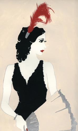 Cartoon: Stella Fino (medium) by Octavine Illustration tagged wine,label,washington,1920s,art,deco,nouveau,jazz,fan,vintage,belle,epoque,flapper