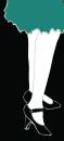 Cartoon: Flapper Girl (small) by Octavine Illustration tagged art,deco,nouveau,jazz,age,legs,skirt,shoes,fashion,1920s,belle,epoque,flapper