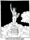 Cartoon: Feminist Liberty (small) by foreigneye tagged liberty,america,feminist,rape,culture