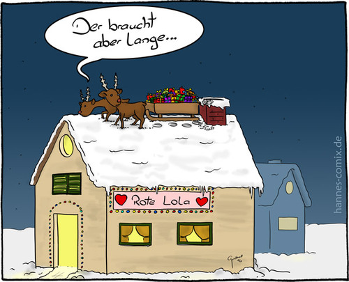 Cartoon: Weihnachtsfreude (medium) by Hannes tagged entspannung,escort,puff,rentier,spaß,weihnachten,weihnachtsmann,weihnachtsstress
