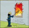 Cartoon: Grill (small) by Hannes tagged grill,feuerwehr