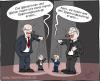 Cartoon: Regierungsauftrag (small) by Hannes tagged wahl,regierungsauftrag,merkel,steinmeier,wirtschaft,handel,banken,manager,theater,schauspiel,marionetten,puppen,politik