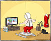 Cartoon: wii (small) by Hannes tagged weihnachten weihnachtsmann wii spielekonsole konsole spiel