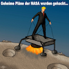Cartoon: NASA Pläne gehackt (small) by PuzzleVisions tagged puzzlevisions,trump,donald,nasa,mond,moon,gehackt,pläne