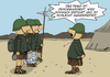 Cartoon: Bundeswehr 2014 (small) by pierre-cda tagged bundeswehr,armee,soldat,krieg,auslandseinsatz,ausrüstung,waffen,zustand