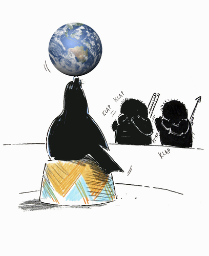 Cartoon: about earth (medium) by o-sekoer tagged climate