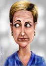 Cartoon: nurse jackie (small) by sylvia tagged nurse,jackie,caricature