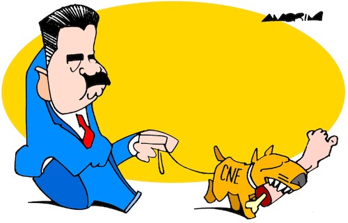 Cartoon: CNE certified (medium) by Amorim tagged venezuela,maduro,cne,venezuela,maduro,cne