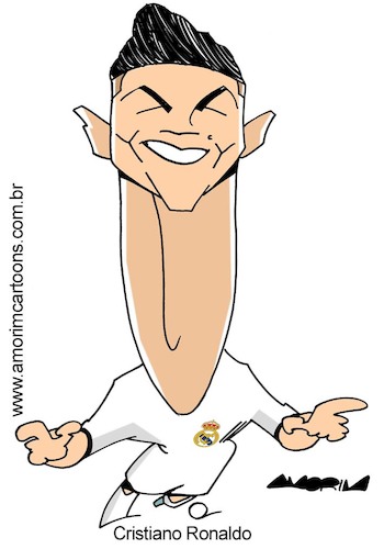 Cartoon: Cristiano Ronaldo (medium) by Amorim tagged cristiano,ronaldo