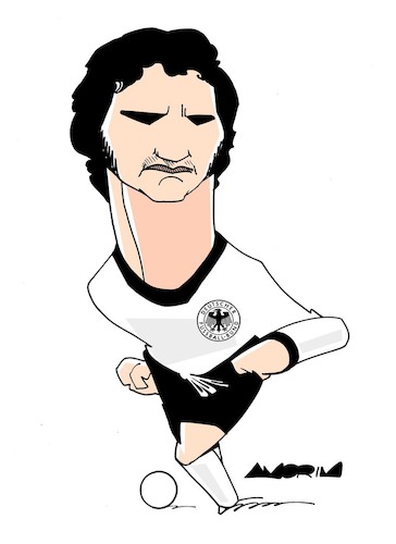 Cartoon: Gerd Müller (medium) by Amorim tagged gerd,müller,football,1974,world,cup