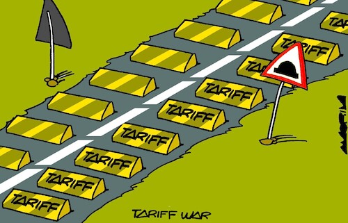 Cartoon: Humps (medium) by Amorim tagged trump,xijinping,tariffwar,trump,xijinping,tariffwar