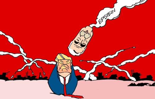 Cartoon: Missiles (medium) by Amorim tagged trump,jeffreyepstein,epsteinlist,trump,jeffreyepstein,epsteinlist