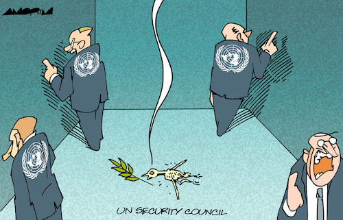 Cartoon: Peace efforts (medium) by Amorim tagged un,israel,palestine