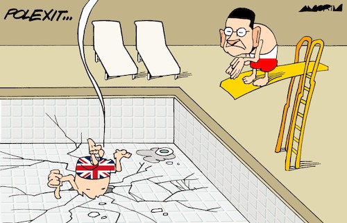 Cartoon: Polexit (medium) by Amorim tagged polexit,brexit,supply,crisis,polexit,brexit,supply,crisis
