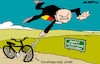 Cartoon: Bikes (small) by Amorim tagged germany,olaf,scholz,confidence,vote