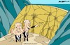 Cartoon: Cracks in the dam (small) by Amorim tagged middle,east,biden,netanyahu