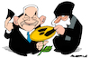 Cartoon: He loves me... he loves me not (small) by Amorim tagged iran,israel,nuclearwar
