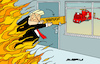 Cartoon: Heading into recession (small) by Amorim tagged trump,tariffwar,recession