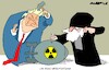 Cartoon: Negociations (small) by Amorim tagged alikhamenei,trump,nuclearwar