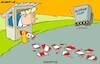 Cartoon: Traffic barrier gates (small) by Amorim tagged trump,tariffwar,supremecourt