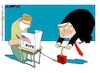 Cartoon: Voting (small) by Amorim tagged trump,biden,us,election