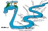Cartoon: Water (small) by Amorim tagged india,pakistan,water