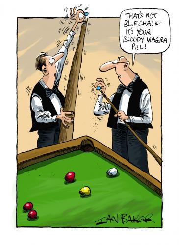 Cartoon: Paperhouse Greeting Card (medium) by Ian Baker tagged greeting,card,snooker,sports,pool,cue,balls