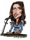 Cartoon: Dana Glover (small) by Ian Baker tagged dana,glover,singer,pop,star,music,vocalist,shrek