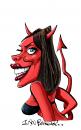 Cartoon: Devil Woman (small) by Ian Baker tagged devil woman