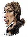 Cartoon: Eva Mendez (small) by Ian Baker tagged eva mendez caricature actress film star