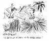 Cartoon: Magazine Gag (small) by Ian Baker tagged hawaii,hula,girls,grass,skirts,tropical