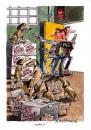 Cartoon: Penthouse Magazine full page (small) by Ian Baker tagged dogs,police,vice,cats,crime