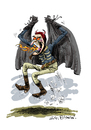 Cartoon: Spring Heeled Jack (small) by Ian Baker tagged spring,heeled,jack,evil,monster,myth,victorian,england,scary,horror,terror