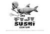 Cartoon: The Fiji Sushi Company (small) by Ian Baker tagged fiji,mermaid,cryptozoology,monster,sea,south,pacific,ian,baker,cartoon,caricature,satire,parody,merchandise,barnum,creepy,horror,sideshow