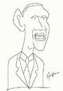 Cartoon: Barack Obama (small) by gustavomchagas tagged barack,obama,president,usa
